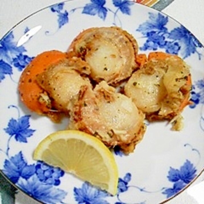 帆立のにんにく炒め~♪